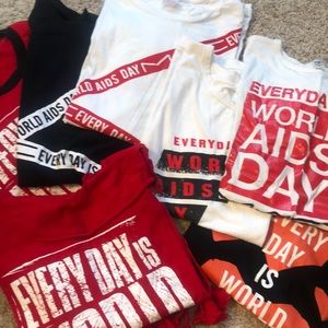 MAC Every Day is World AIDS Day tshirts